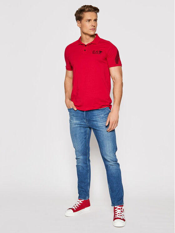 Polo 3KPF21 PJ02Z 1450 Rosso Regular Fit