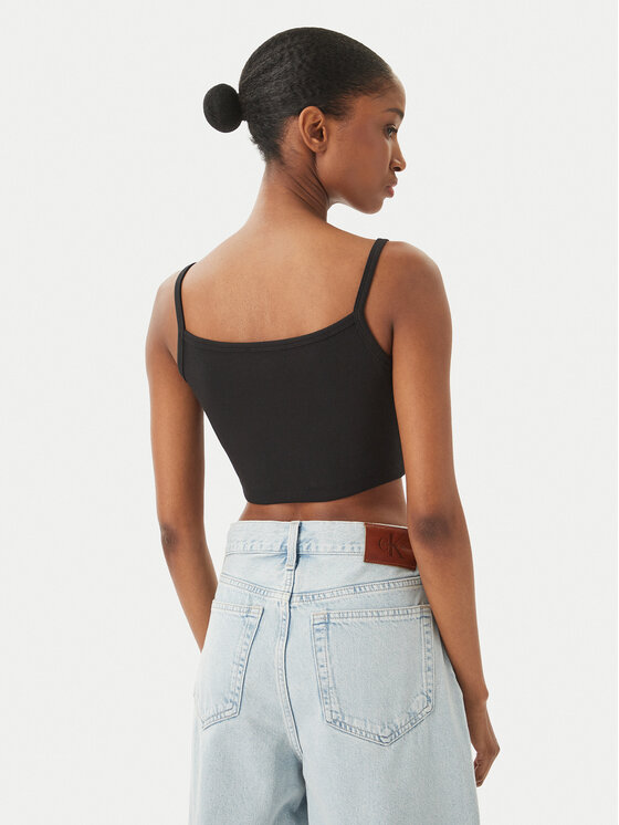 Calvin Klein Jeans Calvin Klein Jeans Τοπ LV047F221G Μαύρο Slim Fit