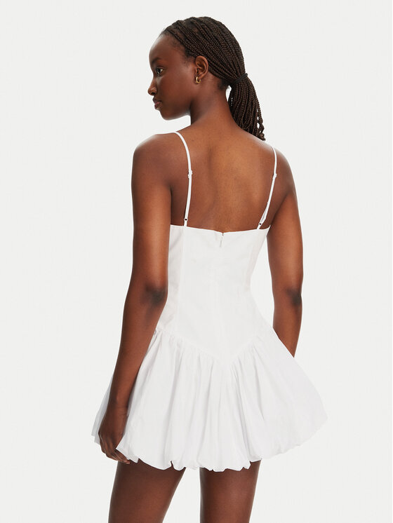 Bardot Bardot Koktejlové šaty Lissett Poplin 59794DB Bílá Slim Fit