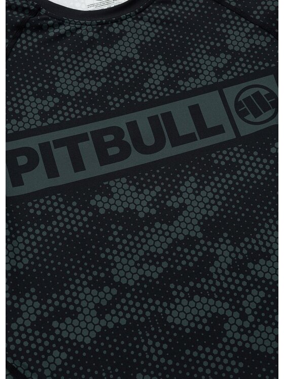 PITBULL PITBULL Koszulka techniczna HEX CAMO HILLTOP Zielony Regular Fit