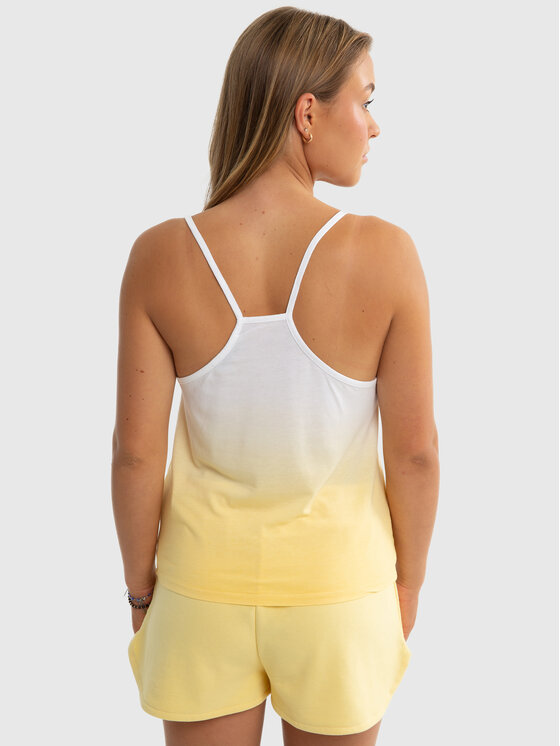 BIG STAR BIG STAR Tank top ROZALIA Żółty Basic Fit