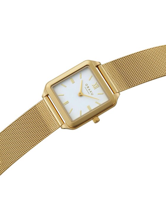 Obaku Obaku Zegarek V309LXGWMG Złoty