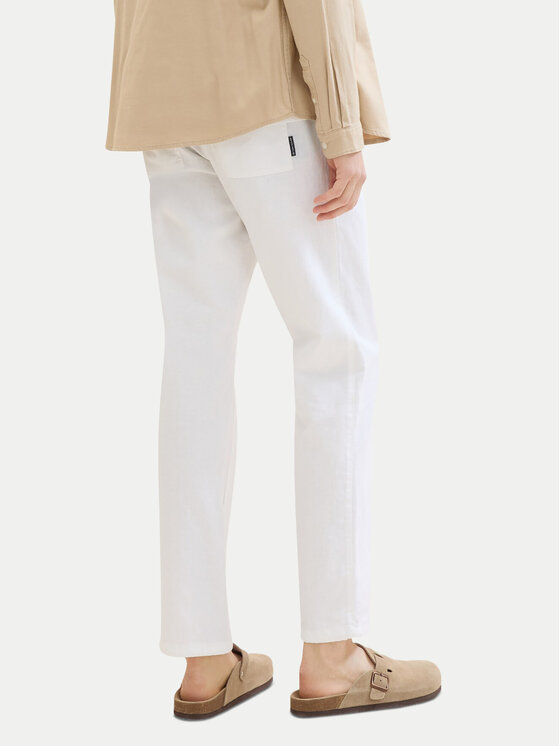 Tom Tailor Tom Tailor Штани з тканини 1041171 Білий Regular Fit
