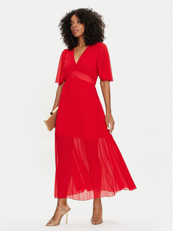 Dixie Dixie Rochie de zi A319J027A Roșu Regular Fit