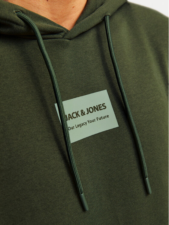 Jack & Jones Jack & Jones Bluza Hakkai 12256841 Zielony Relaxed Fit