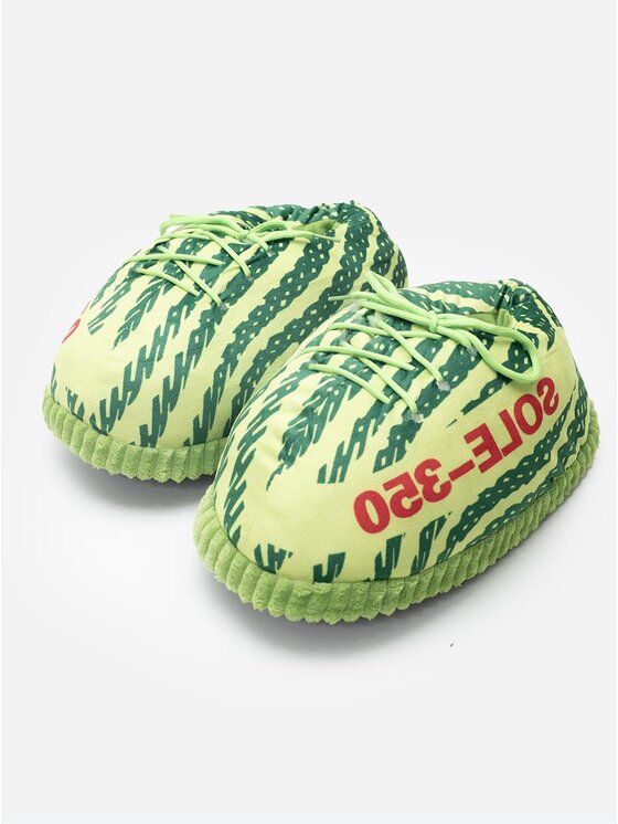 Kapcie Urban Socks, Zielone, Pluszowe jak buty Zielone Urban Sole-350 36-45