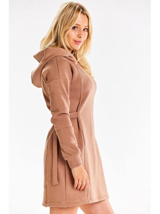 Infinite You Infinite You Úpletové šaty M331 Béžová Basic Fit