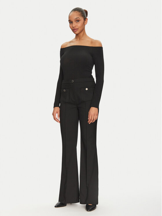 ONLY ONLY Μπλουζάκι Glamour 15339763 Μαύρο Slim Fit