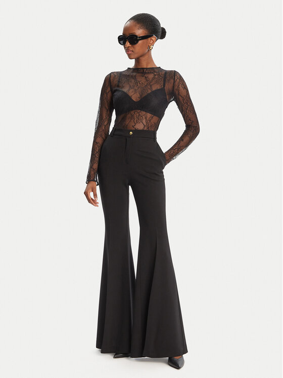 PINKO PINKO Παντελόνι υφασμάτινο 105705 A24C Μαύρο Regular Fit