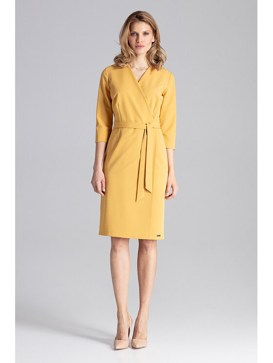 FIGL FIGL Vestito da giorno M654 Giallo Regular Fit