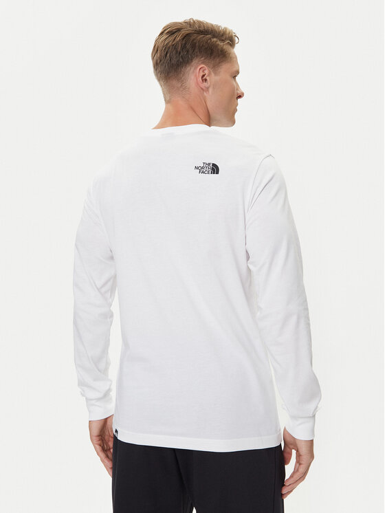 The North Face The North Face Longsleeve Fine NF0A8A6P Alb Regular Fit