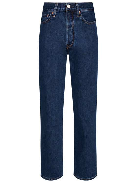 Levi's® Levi's® Jeans hlače Ribcage Ankle 72693-0072 Mornarsko modra Straight Fit