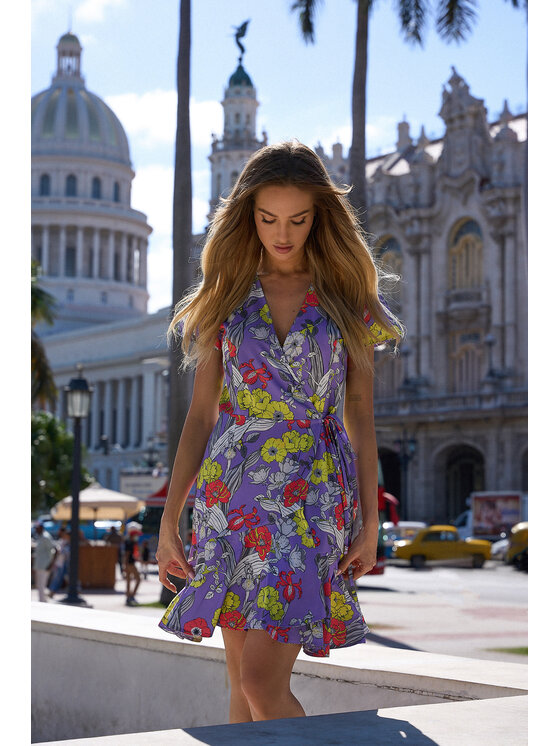 Made of Emotion Made of Emotion Letní šaty M738 Růžová Premium Fit