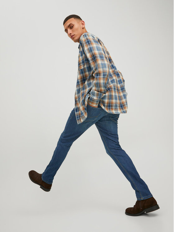 Jack & Jones Jack & Jones Jeansy Glenn 12224987 Granatowy Slim Fit
