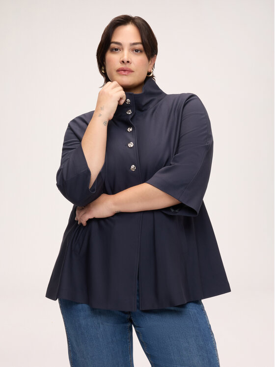 Fiorella Rubino Fiorella Rubino Marynarka R009E000135N034 Niebieski Flared Fit