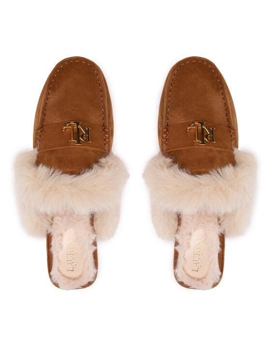 LAUREN RALPH LAUREN Lauren Ralph Lauren Kapcie Savanah 802851157001 Brązowy
