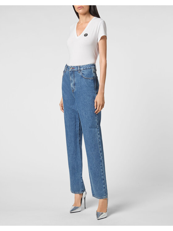 PHILIPP PLEIN PHILIPP PLEIN Jeansy 3163 Černá Loose Fit