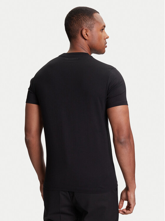 KARL LAGERFELD KARL LAGERFELD Tričko 755071 553250 Čierna Regular Fit
