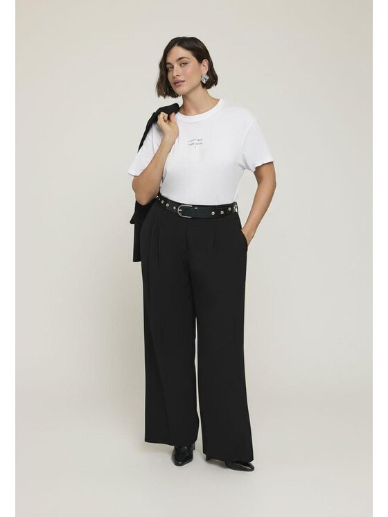 Fiorella Rubino Fiorella Rubino Pantaloni di tessuto P005T005064N033 Nero Regular Fit