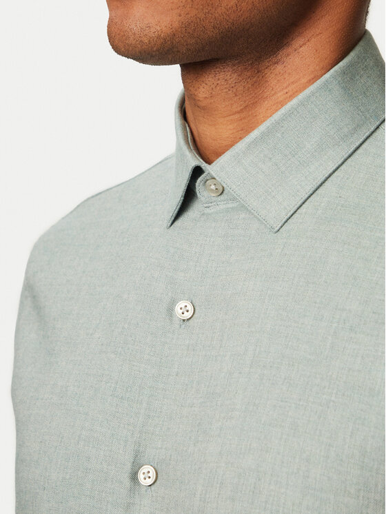 Calvin Klein Calvin Klein Cămașă LV019EU148 Verde deschis Slim Fit