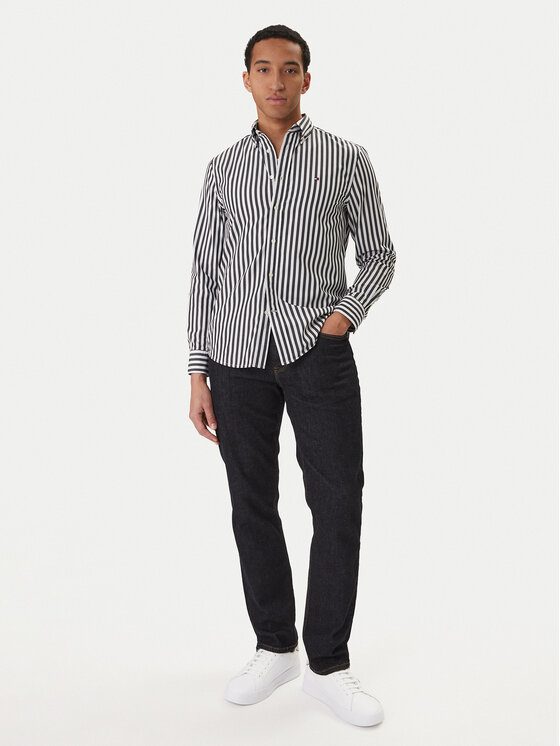 Tommy Hilfiger Tommy Hilfiger Koszula MW0MW42440 Czarny Regular Fit