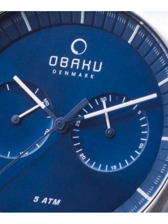 Obaku Obaku Zegarek V176GMCLMC Srebrny