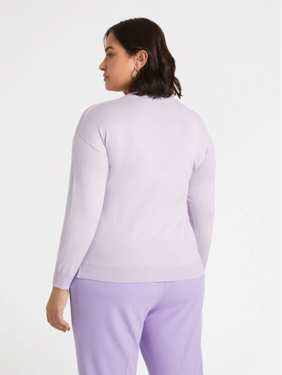 Fiorella Rubino Fiorella Rubino Sweter M475L007840N009 Fioletowy Regular Fit