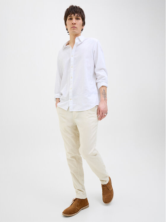 Jack & Jones Jack & Jones Παντελόνι chino Stace 12248604 Εκρού Tapered Fit