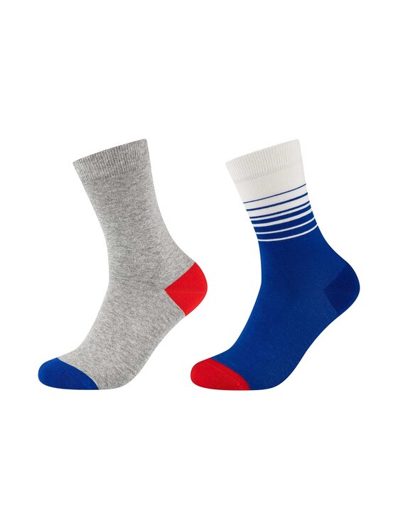 Fun Socks Fun Socks Skarpety wysokie unisex ORGANIC COTTON GRAPHICS SOCKS 2P Szary