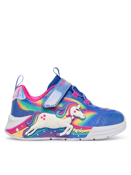 Skechers Skechers Sneakersy S-Lights: Unicorn Chaser 302298N/BLMT Modrá