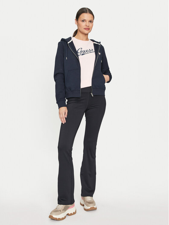 Guess Jeans Guess Jeans Pulóver W4YQ03 KC811 Sötétkék Regular Fit
