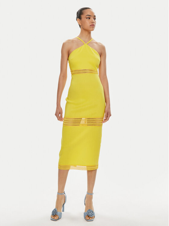 Patrizia Pepe Patrizia Pepe Letní šaty 2A2729/A268-Y447 Žlutá Slim Fit