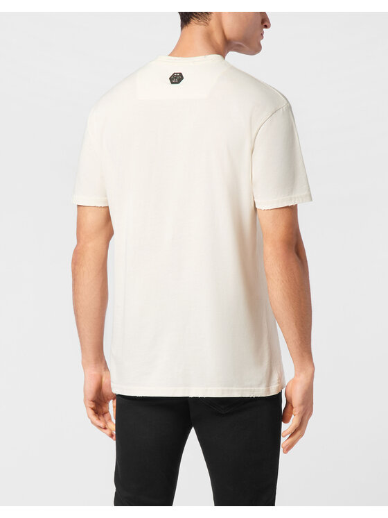 PHILIPP PLEIN PHILIPP PLEIN T-Shirt 24671 Biały Regular Fit