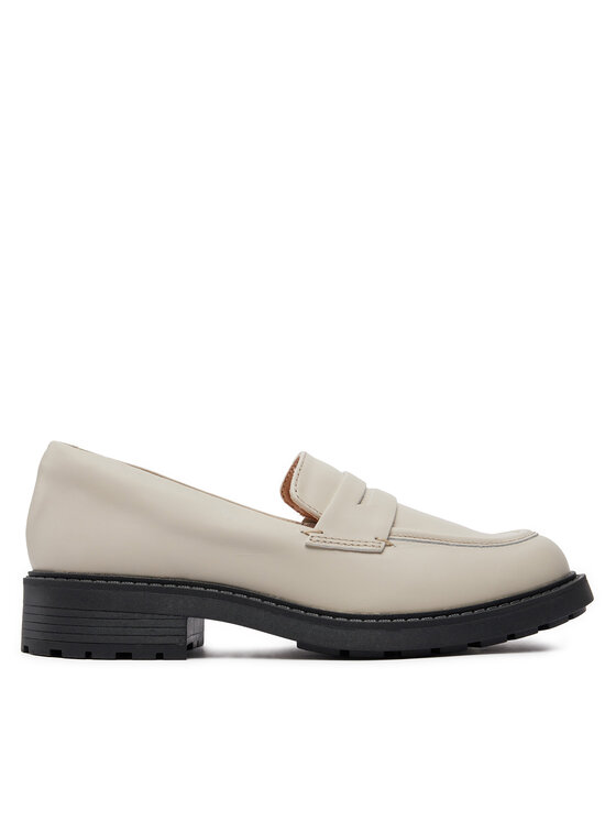 Pantofi Clarks Orinoco2 Penny 26177778 Ivory Leather
