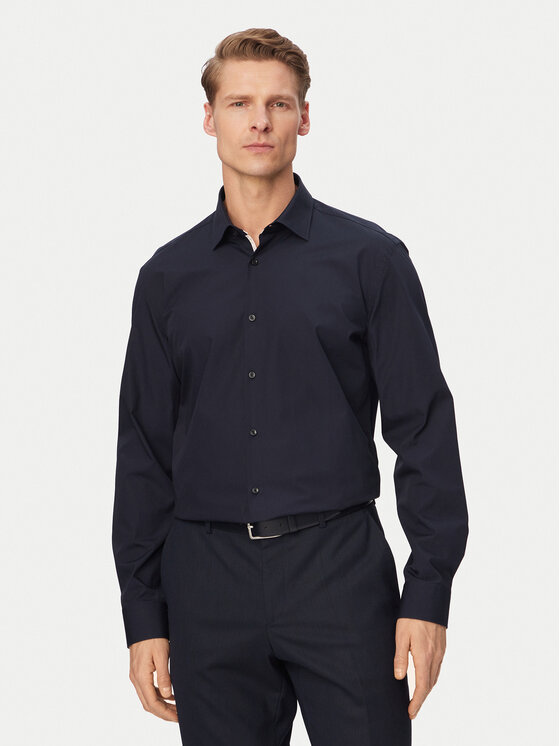 HUGO HUGO Ing Koey 50561154 Sötétkék Slim Fit