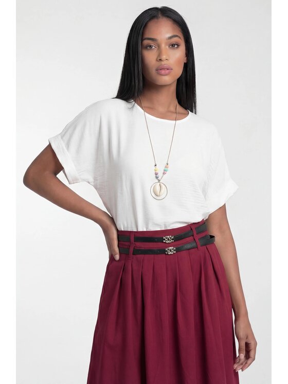 FIGL FIGL Φούστα maxi M1326 Μπορντό A-Line Fit
