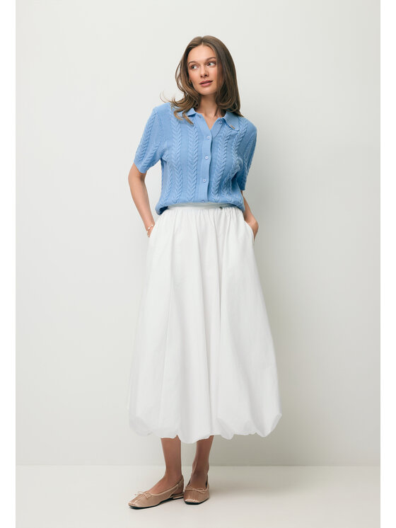 BIZUU BIZUU Maxi sukně NUBE Bílá Standard Fit