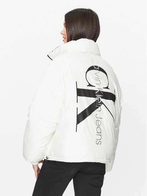 Calvin Klein Jeans Calvin Klein Jeans Μπουφάν χειμωνιάτικο 90's J20J222333 Λευκό Oversize