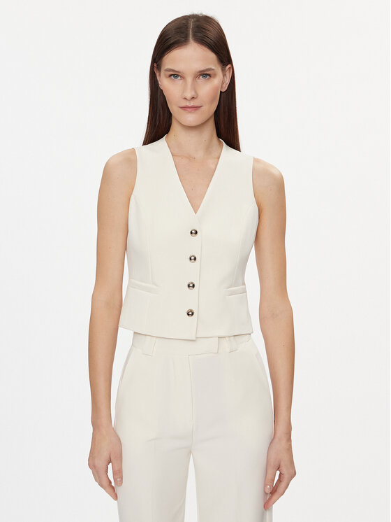 Maryley Gilet da completo 24EB128/43VA Beige Regular Fit, taglia : L