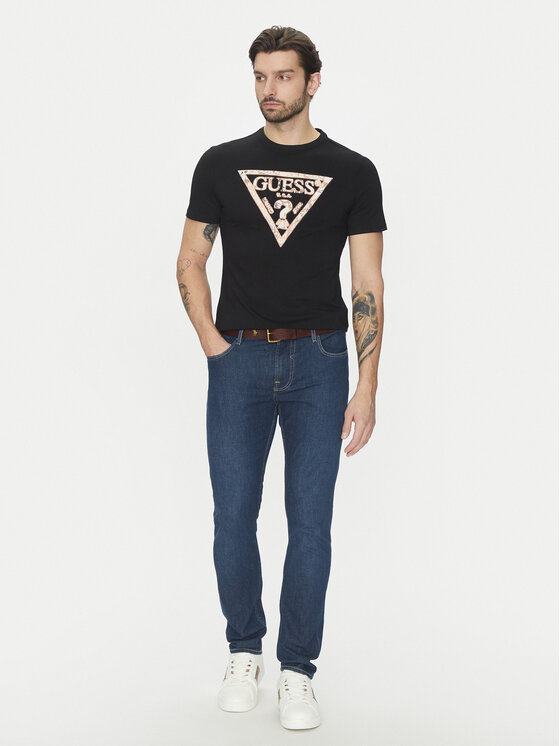 Guess Guess T-Shirt M5GI06I3Z14 Černá Regular Fit