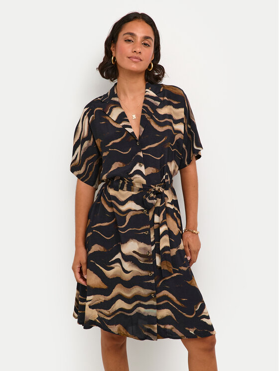 Kaffe Rochie tip cămașă Laila 10508523 Negru Regular Fit