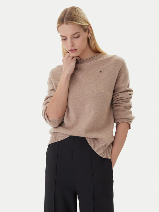Tommy Hilfiger Tommy Hilfiger Pullover WW0WW46438 Beige Regular Fit