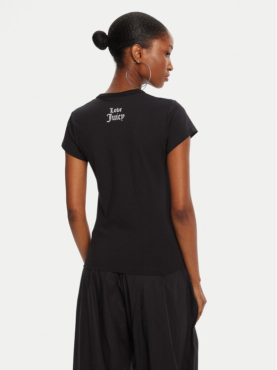 Juicy Couture Juicy Couture Tricou JCNCT225458 Negru Regular Fit