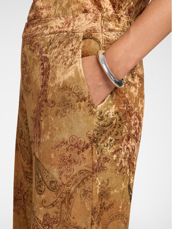 Elena Mirò Elena Mirò Pantaloni di tessuto P081P000627N001 Giallo Flared Fit