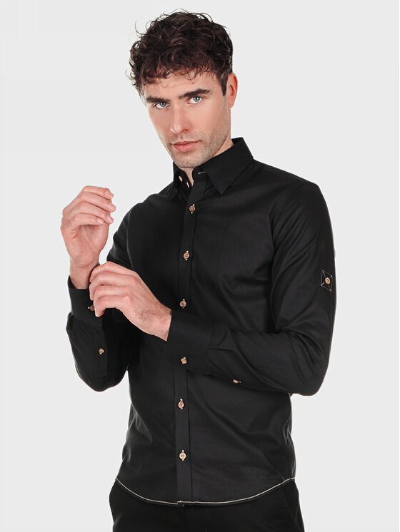 Evenemen Evenemen Koszula JAMES Czarny Slim Fit