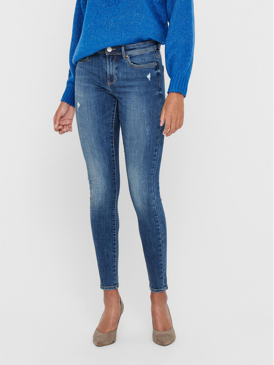 ONLY ONLY Jeansy Wauw 15219241 Modrá Skinny Fit