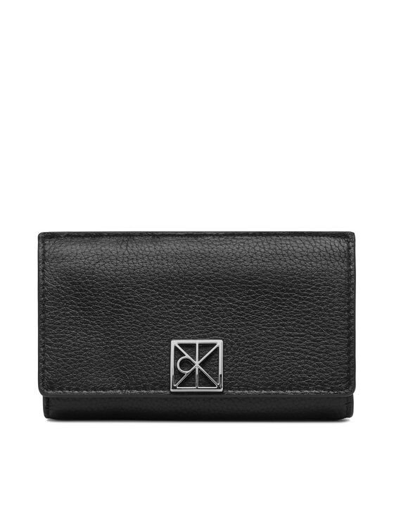 Calvin Klein Calvin Klein Novčanik Emblem Hw Pebble Snap Cardholder LV04F1127G Crna