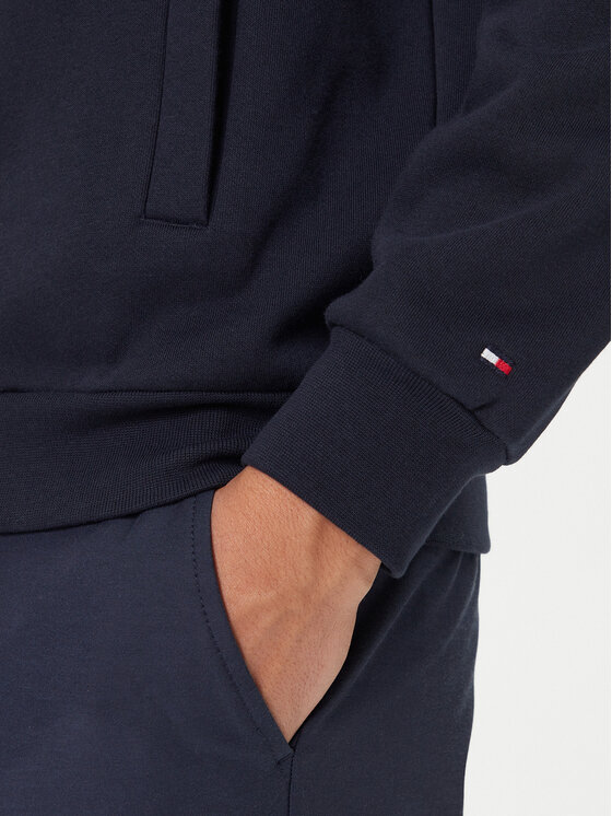 Tommy Hilfiger Tommy Hilfiger Μπλούζα Global Stripe MW0MW40481 Σκούρο μπλε Regular Fit