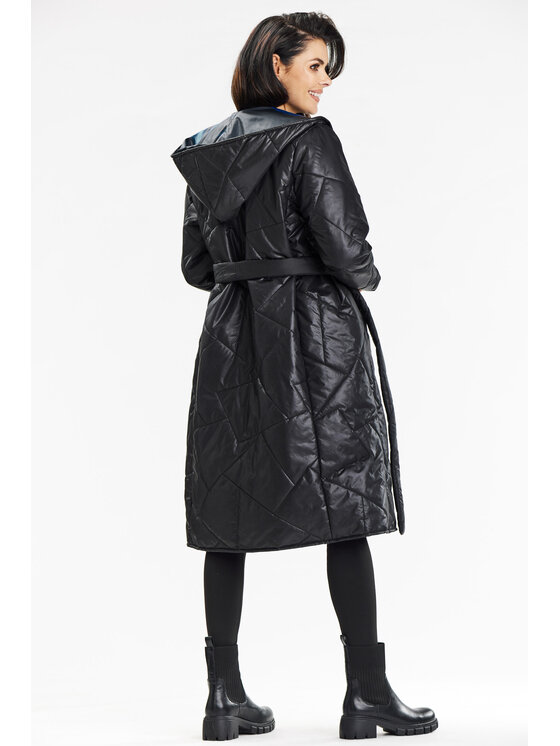 Awama Awama Kurtka damska A686 Czarny Basic Fit