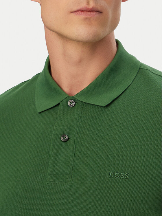 BOSS BOSS Pólóing Pallas 50553564 Zöld Regular Fit